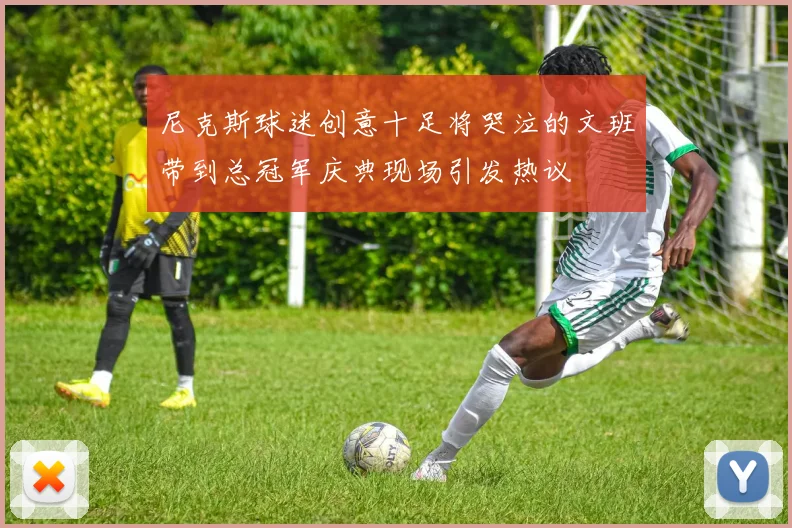 尼克斯球迷创意十足将哭泣的文班带到总冠军庆典现场引发热议